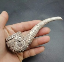 China Old Tibet Silver Carve