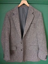 Magee 40S Mens Donegal Tweed Jacket Grey 100% Pure New Wool 