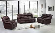 Recliner Bonded Leather Black