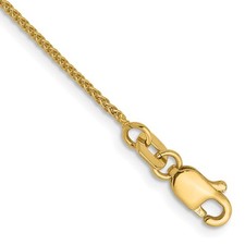 14k Yellow Gold 1.0mm Spiga