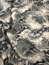 Snake Print Viscose Fabric –
