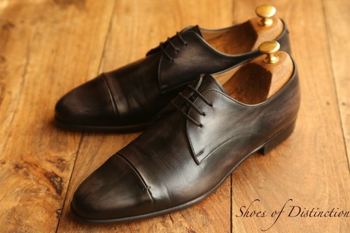 Berluti grey burnished leather - grey,