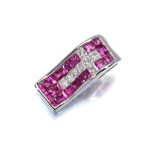 Ruby 46ct diamond 14ct - 0.46ct,