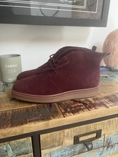 Clark’s Burgundy Suede Desert Style Boots UK 3 Women’s Soft Cushion Insole EX.Co