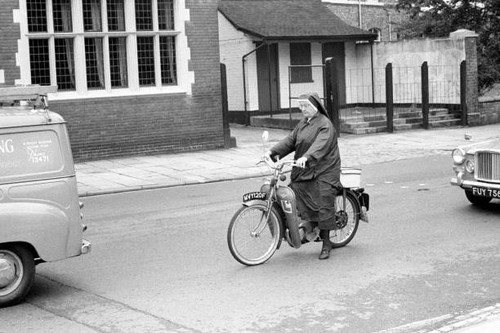 Nun driving through york a - through,