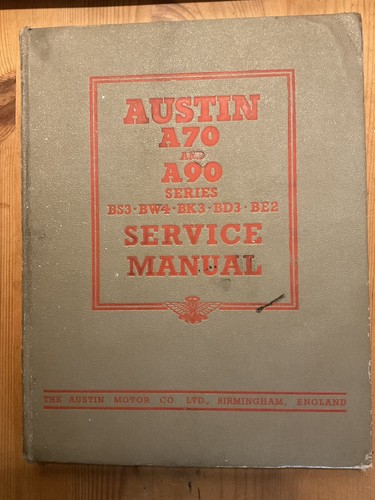 Austin a70 a90 service - a90,