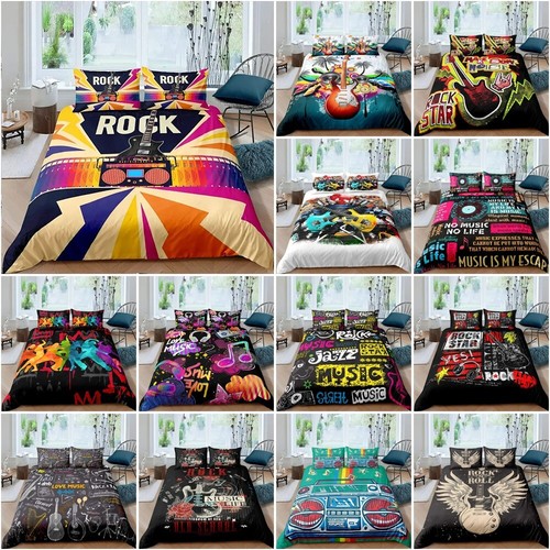 Guitar music duvet quilt - duvet,