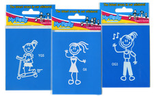 My Family Car Stickers - Young