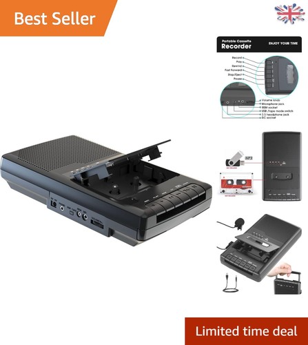 Retro tape recorder with - tape,