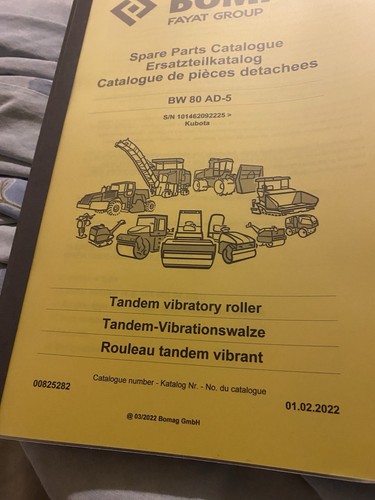 Bomag bw80 parts book - bw80,