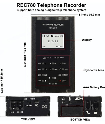 Landline phone call recorder - phone,
