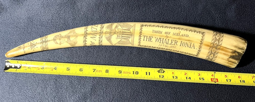 Vtg replica scrimshaw whales - vtg.,