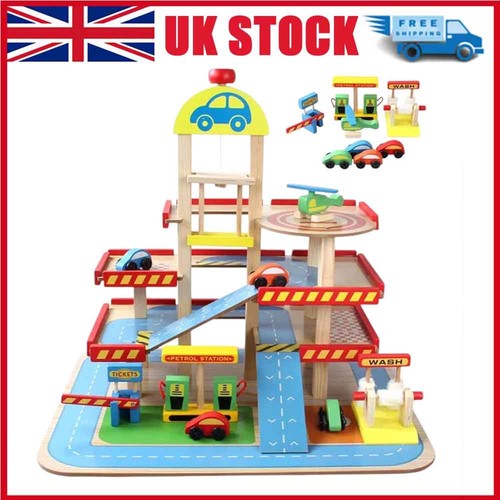 Wooden rotating parking model - rotating,