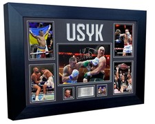 A3+ Signed Oleksandr Usyk Autographed Photo Photograph Picture Frame Boxing Gift