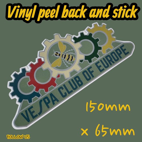 Vespa wasp cog vinyl stick - vespa,