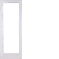 White shaker glazed door - white,