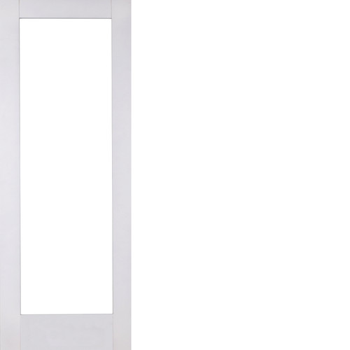 White shaker glazed door - white,