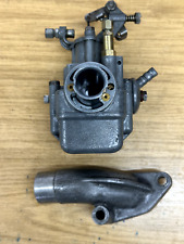 ORIGINAL DELLORTO LAMBRETTA INNOCENTI SH1/18 CARB CARBURETTOR & MANIFOLD REBUILT