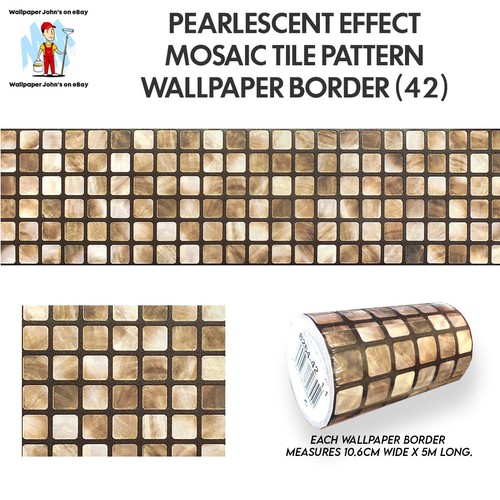 Pearlescent effect mosaic tile - pearlescent,