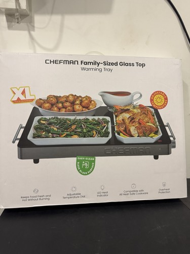 Chefman glass top warming - top,