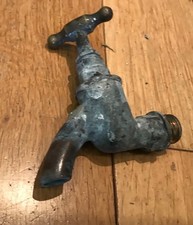 OLD BRASS GARDEN TAPS  Ref26 - (Black D 12)