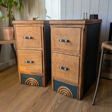 Pair Of Art Deco Bedside Tables