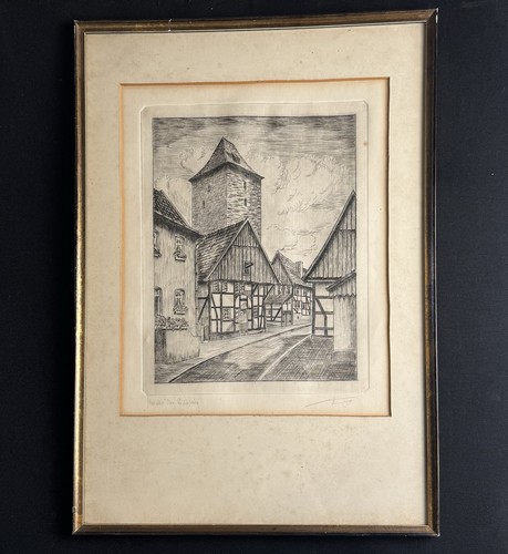 Original signed pencil drawing - signed,