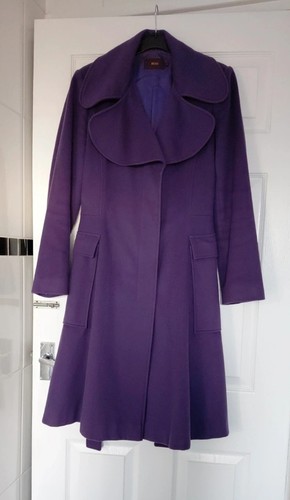 Reiss purple coat - size, small