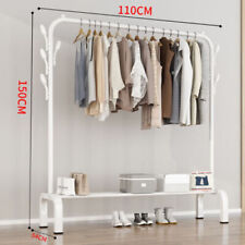 5ft Metal Clothes Rail Heavy Duty Garment Hanger Coat Storage Rack Display Stand
