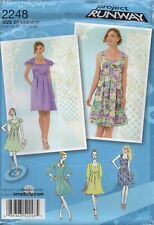 Simplicity Sew Pattern 2248 Project Runway Dresses with Front Seams 4-12 New