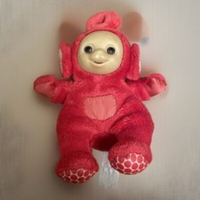 Telly Tubbies beanie Small Soft Toy Plush Red Poo Vgc Tubbys