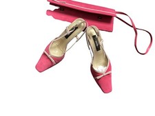 Jacques Vert squede dusty? pink beige bag + shoes Size 5 ? eu 38 ec Away 2.9