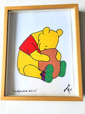 WRONGWROKS WR SIGN WINNIE POOH NIKE UNDEFEATED AIR FORCE FRAMED LTD ART PRINT