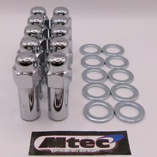 10x chrome Revolution Wheels Nuts 7/16unf sleeve nut 11/16 Shank