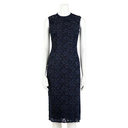 Vintage dress 80s deep - 80s, blue
