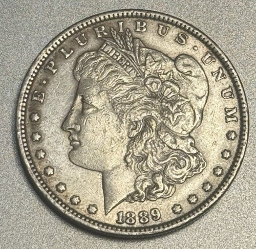 1889 silver morgan dollar - silver,
