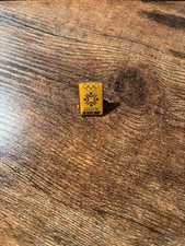 BBC TV Olympics Winter Sarjevo 1984 pin badge Yellow