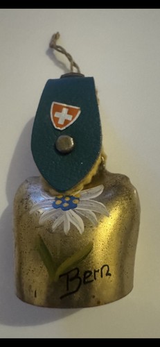 Swiss souvenir cow bell - cow, with