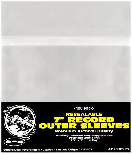 100 45rpm resealable record - 45rpm,