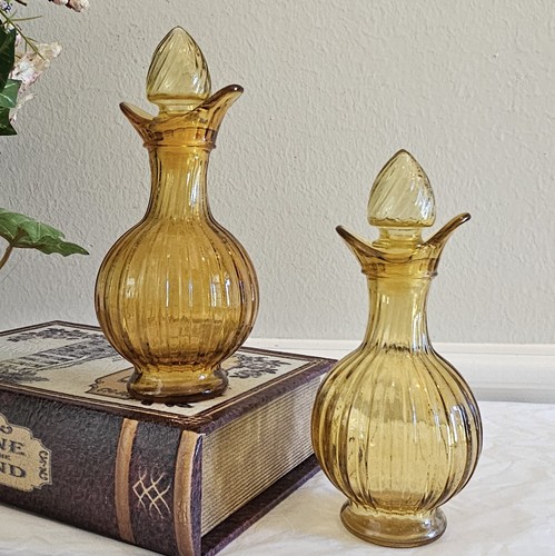 Vintage avon amber glass - avon,