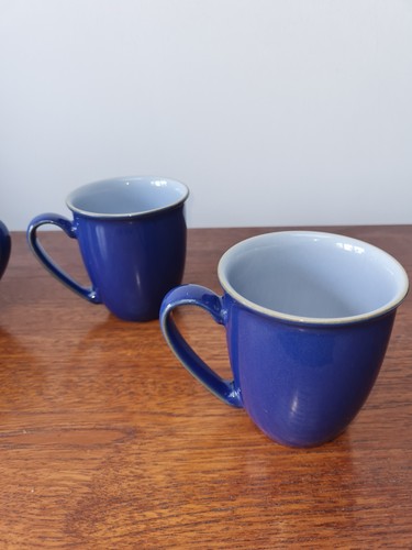 Denby blue jetty mugs - 4,