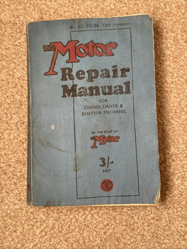 Vintage 1930 motor repair - vintage,