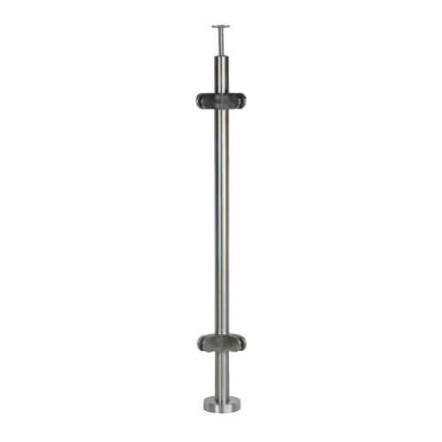 Stainless steel posts glass - steel,