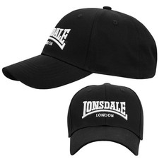 Lonsdale Black Baseball Cap
