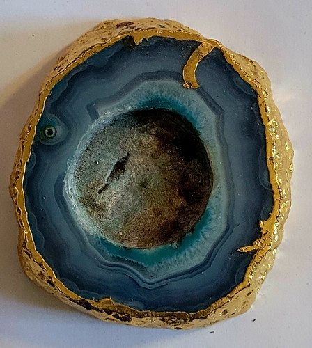 Agate mineral crystal blue - mineral,