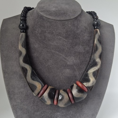Chunky tribal wood - chunky, bead