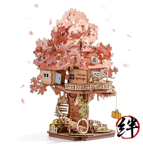 Wooden cherry blossom - wooden,