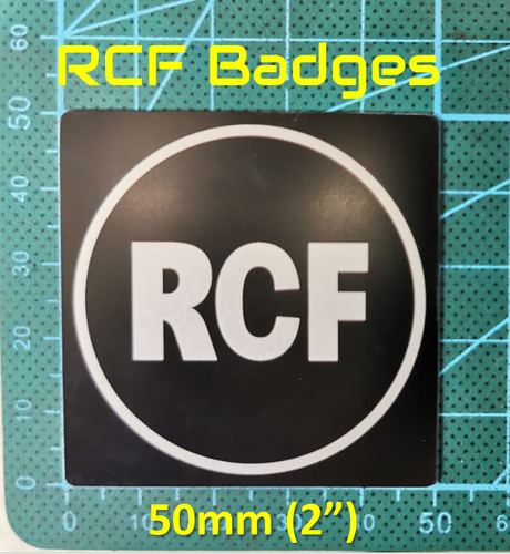 Rcf speaker badge logo - rcf, x2
