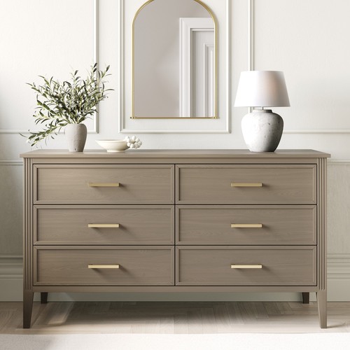 Fluted large drawer chest of - fluted,