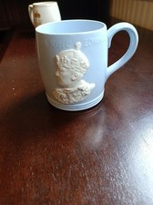 Rare Blue Pottery Johnson Bros 1937 Coronation Mug Traitor